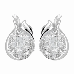 Stylish Cubic Zirconia Silver Earrings - Trendy Jewelry for Every Occasion Stylish Finish Gorgeous Finish