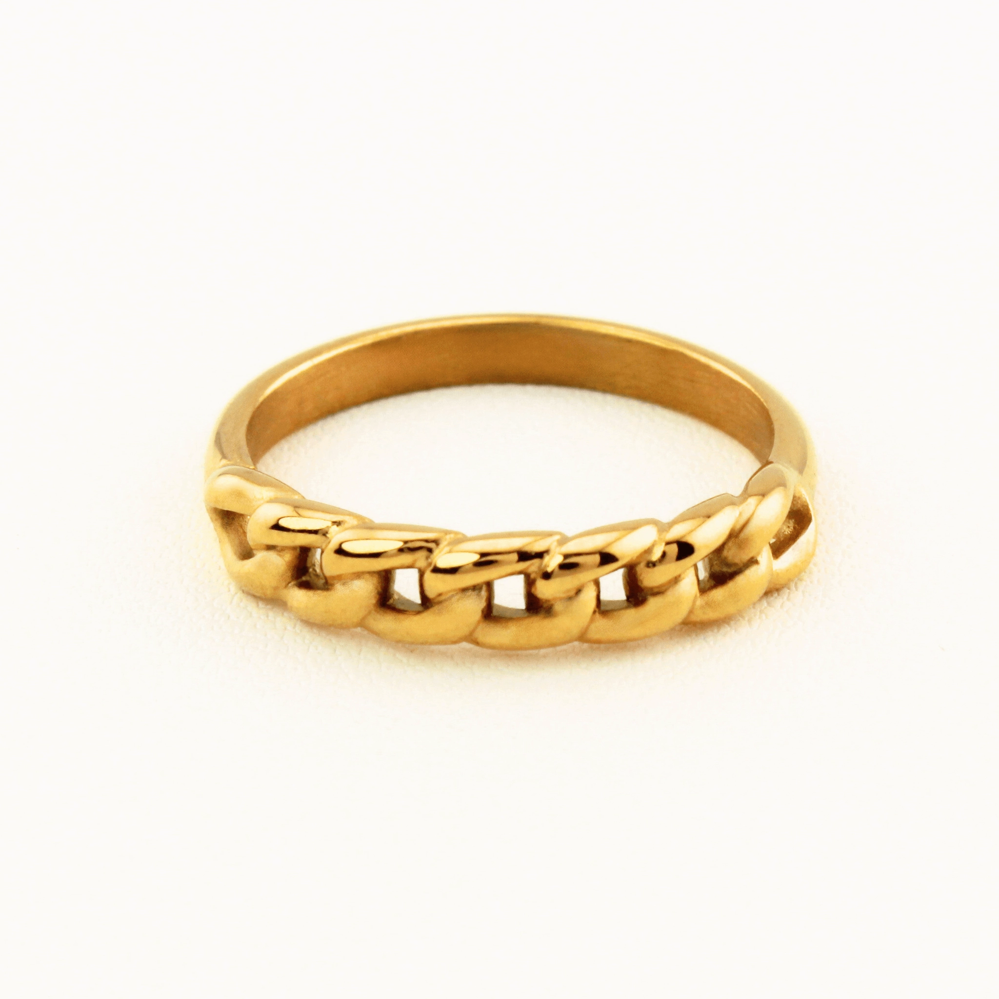CUBANA CUBAN CHAIN LINK RING Holiday Accent