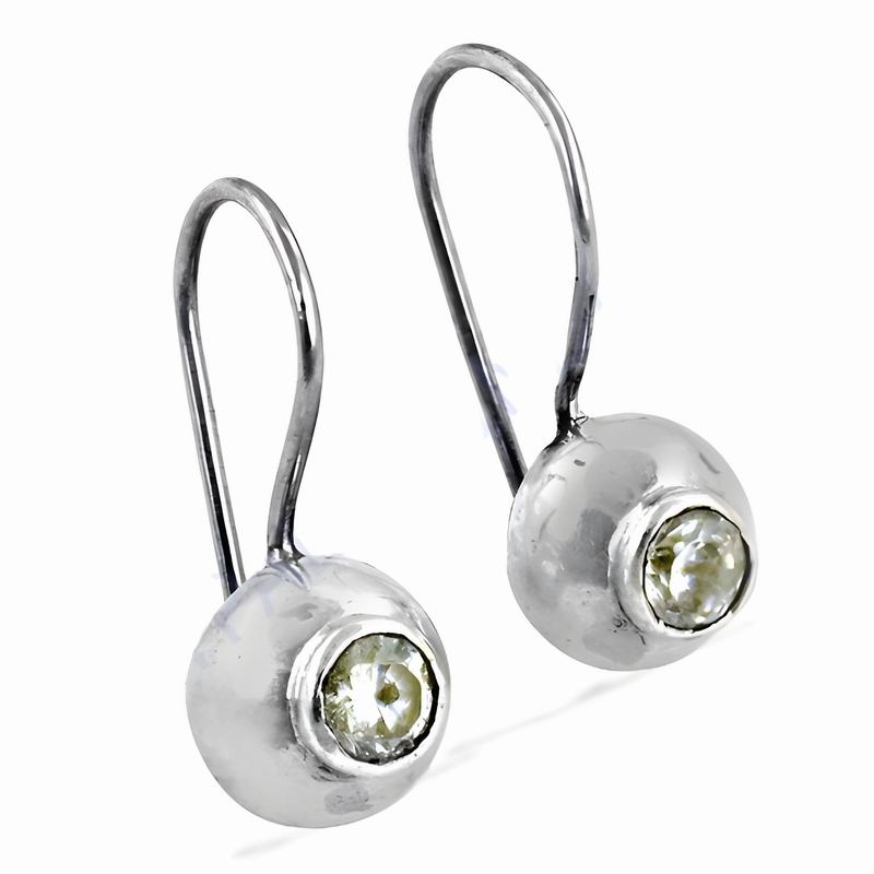 Stylish Cubic Zirconia 925 Sterling Silver Earrings | Simple CZ Hook Earrings Exquisite Option