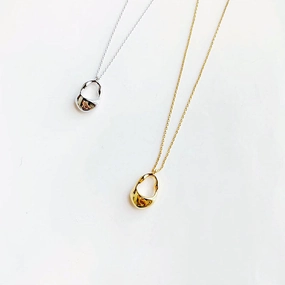 Contemporary Basket Pendant Necklace Wedding guest Friends Outing Item