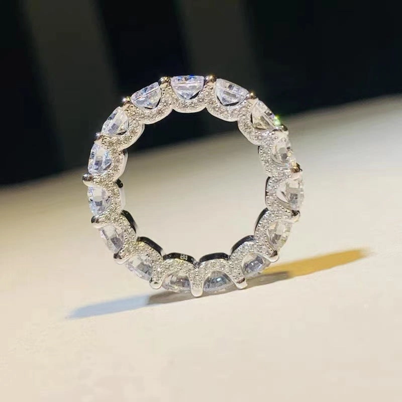 Delicate Glow Diamond Row Ring Band | S925 | CZ