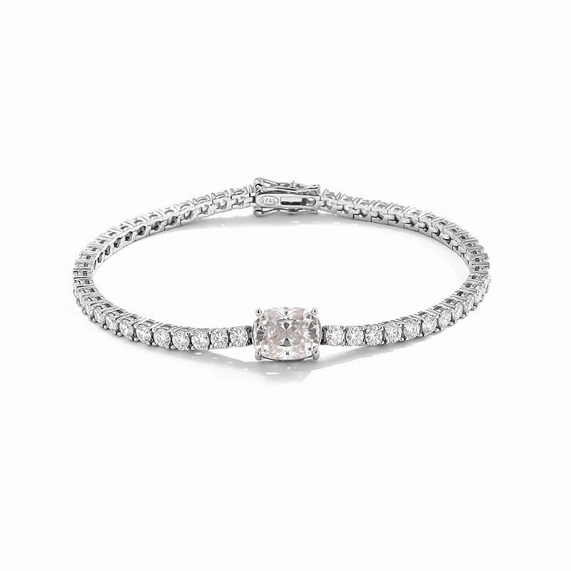 Delightful Find 4 Carat Elegant Women's Moissanite Tennis Bracelet | S925