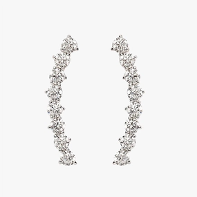 S925 CZ Climber Earrings For Women Personal Touch