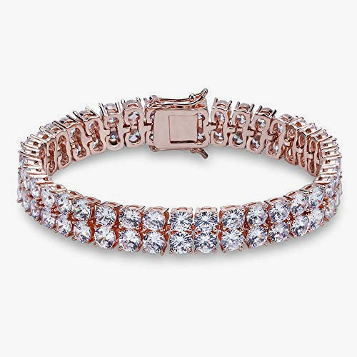 Timeless Presence Weekend Look Cubic Zirconia Iced Out Tennis Bling Lab Bracelet
