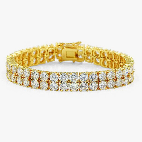 Cubic Zirconia Iced Out Tennis Bling Lab Bracelet Dressy look