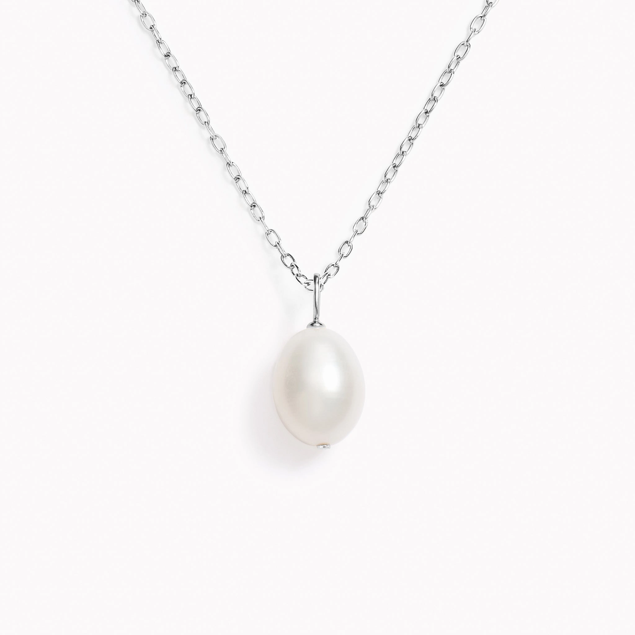 Fair Trade Adornment Contemporary Ornament Baroque Pearl Necklace Silver
