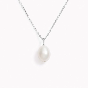 Fair Trade Adornment Contemporary Ornament Baroque Pearl Necklace Silver