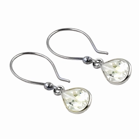 Stunning Adornment Cute Cubic Zirconia Gemstone Silver Earrings - Perfect Gift
