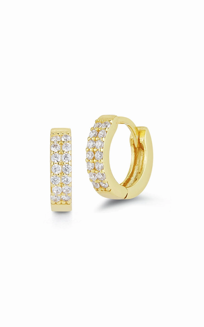 Classic Design CZ Mini Huggie Earring