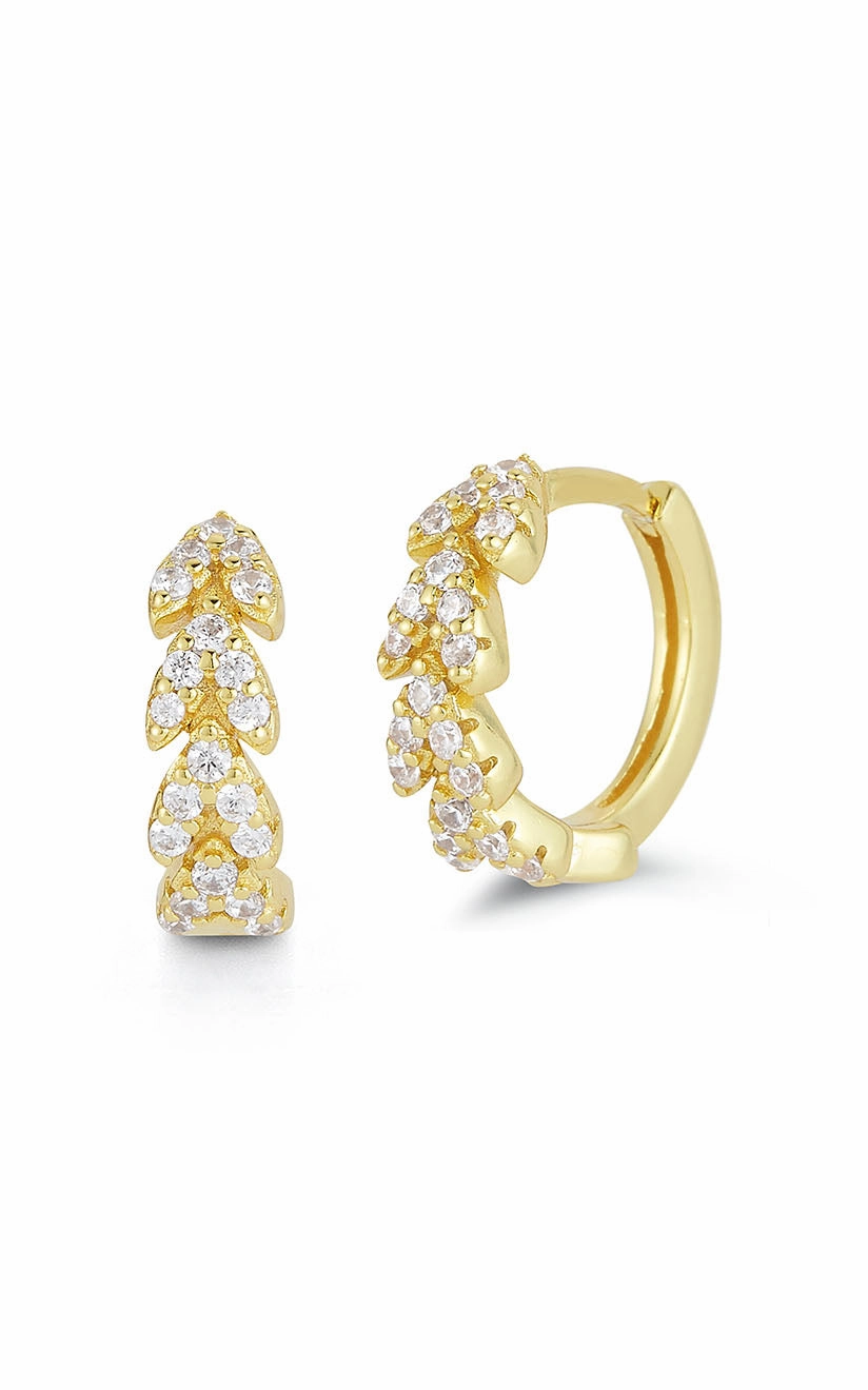 CZ Pav?? Huggie Earring Eye-catching Design