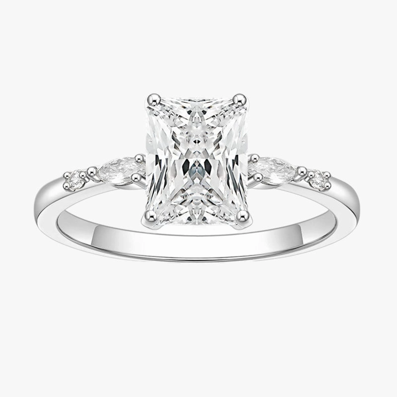 Beach Vibes 3CT Classic Radiant Cut Engagement Anniversary Ring