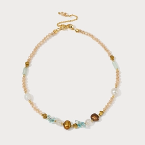 Natural Shine Luxury Layer Dainty Stone Beaded Anklet
