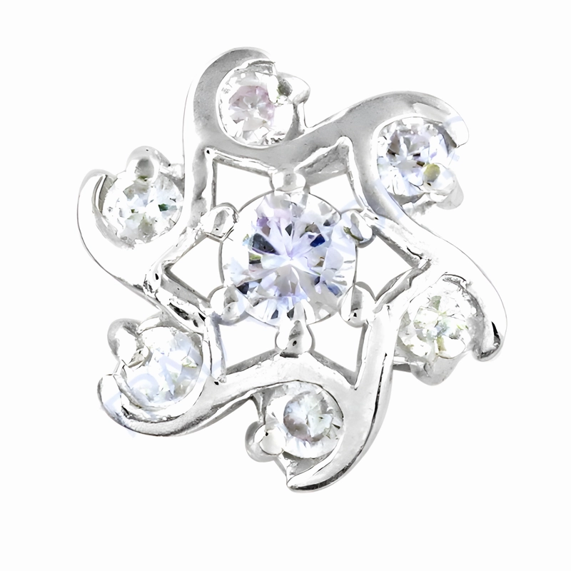 Elegant Cubic Zirconia 925 Sterling Silver Earrings - Fashionable Jewelry Linear Decoration Neutral Item