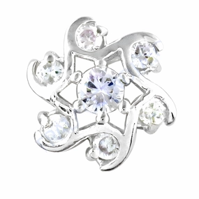 Elegant Cubic Zirconia 925 Sterling Silver Earrings - Fashionable Jewelry Linear Decoration Neutral Item