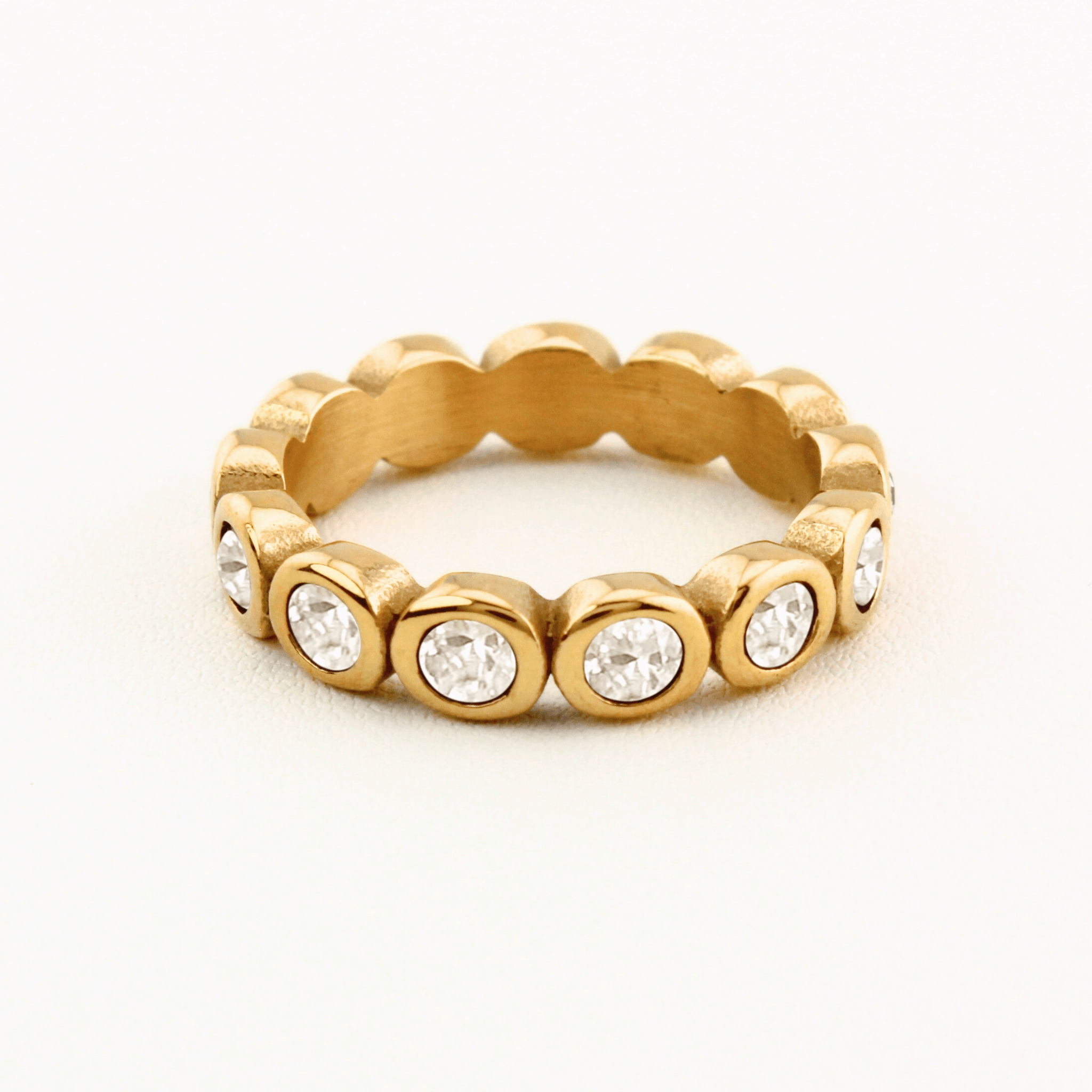 Eye Catching Luxury Sign FALLON CZ DIAMOND ETERNITY RING