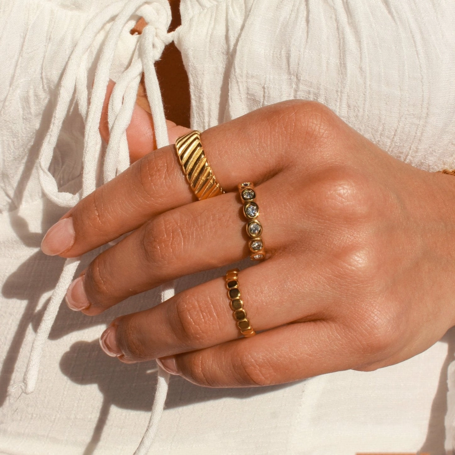 FALLON CZ DIAMOND ETERNITY RING Modern Appearance