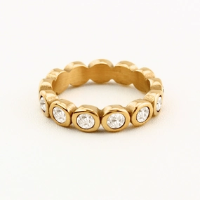 Eye Catching Luxury Sign FALLON CZ DIAMOND ETERNITY RING