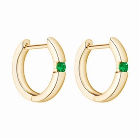 Emerald Hoop Earrings | S925 Stunning look Durable Must-Have