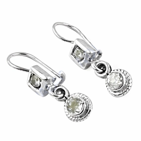 Delicate Cubic Zirconia Silver Earrings - 925 Sterling Silver Jewelry | Perfect CZ Earrings Simple Decor Bright Embellishment