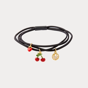 Charming Style Muted Details Cherry Hair Rope