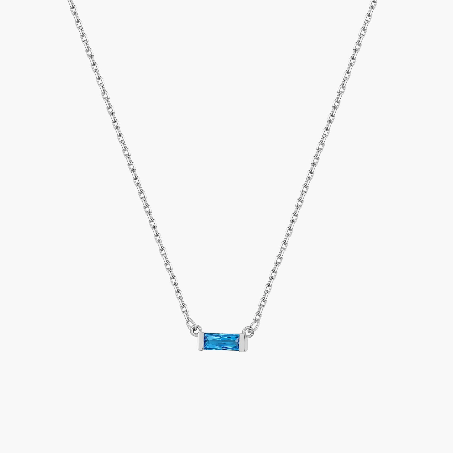 Personalized Baguette Birthstone Dainty Necklace daily pick Exclusive piece