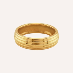 Polished Design Petite Touch MARIE RIBBED BAND RING