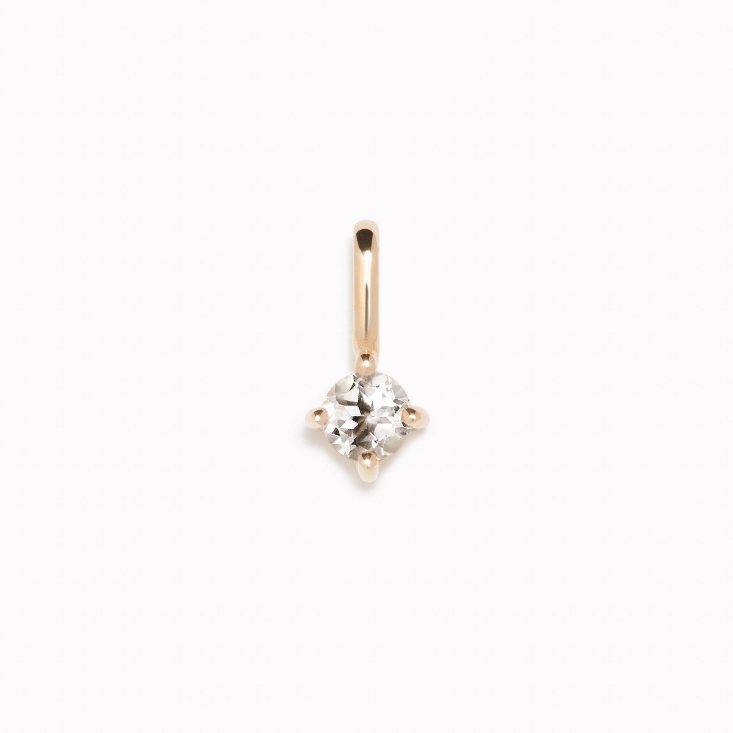 Diamond Charm 14k Gold Sparkling Style