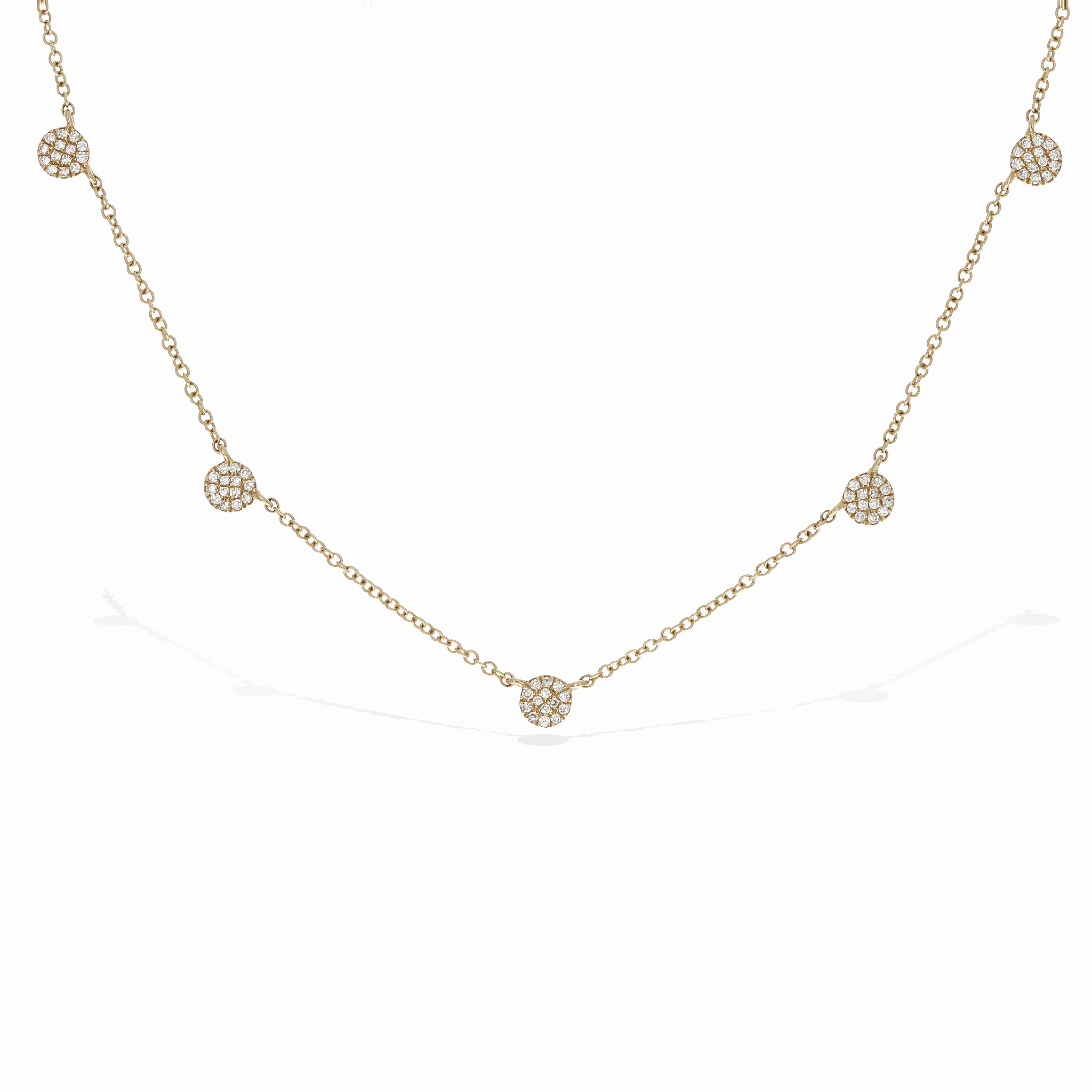 Diamond Disc Station Necklace Radiant Accessories Timeless Presence