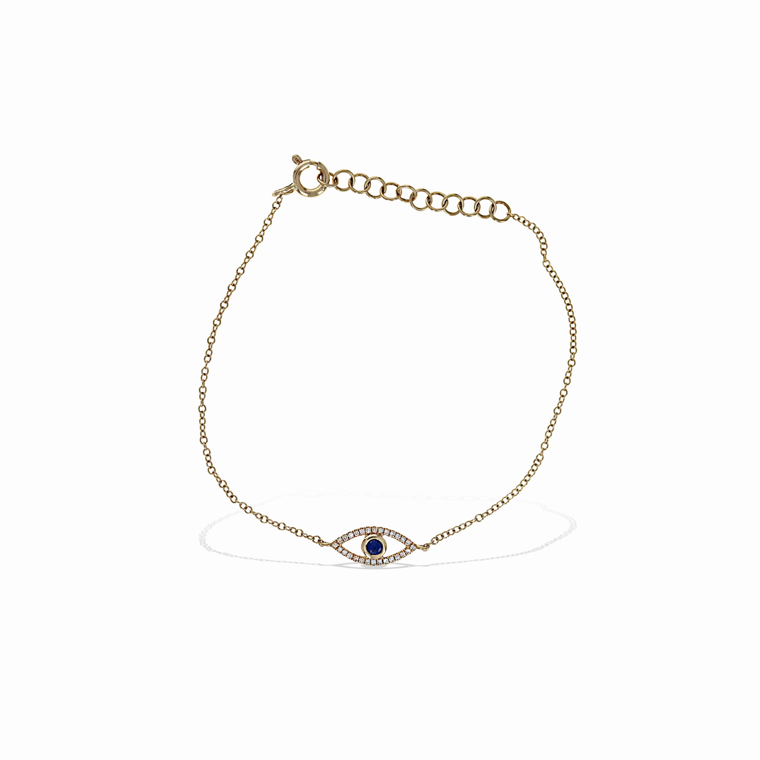 Luminous Accent Diamond Evil Eye Bracelet