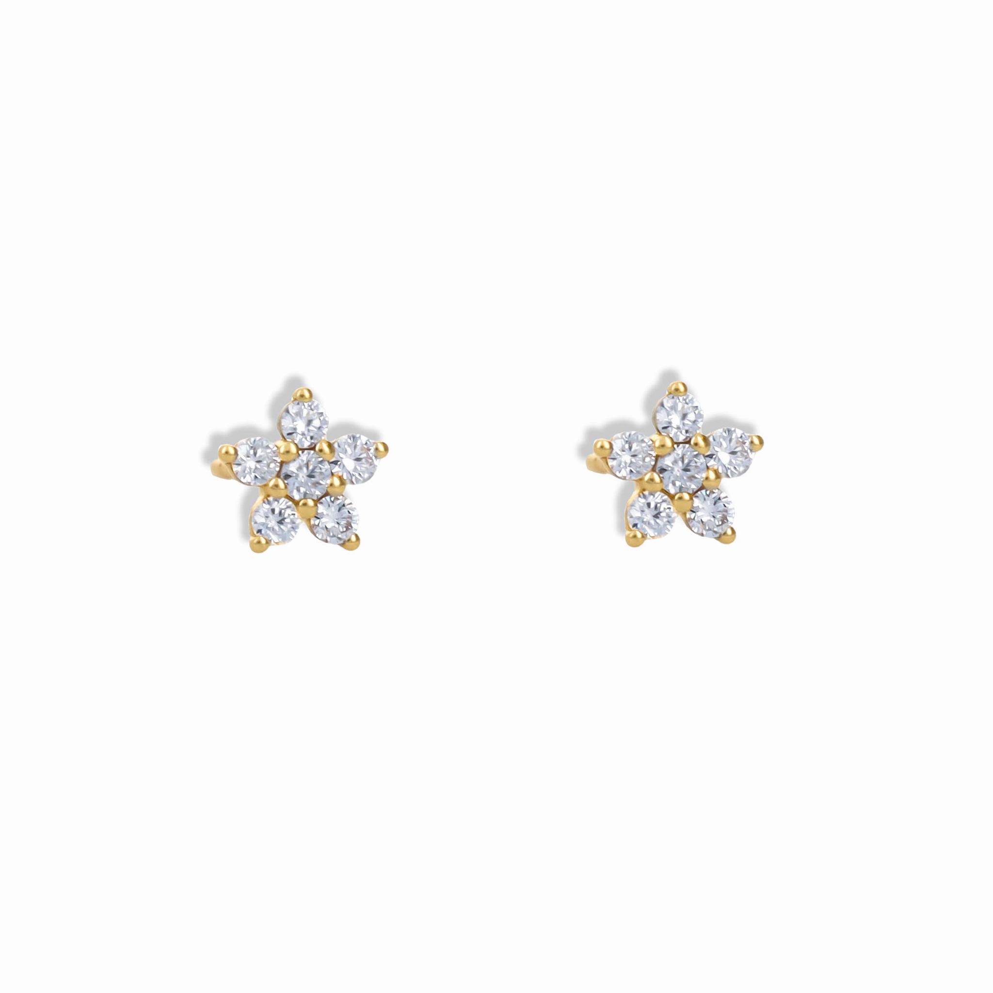 Diamond Flower Stud Earrings Finest Craft Elegant Edge