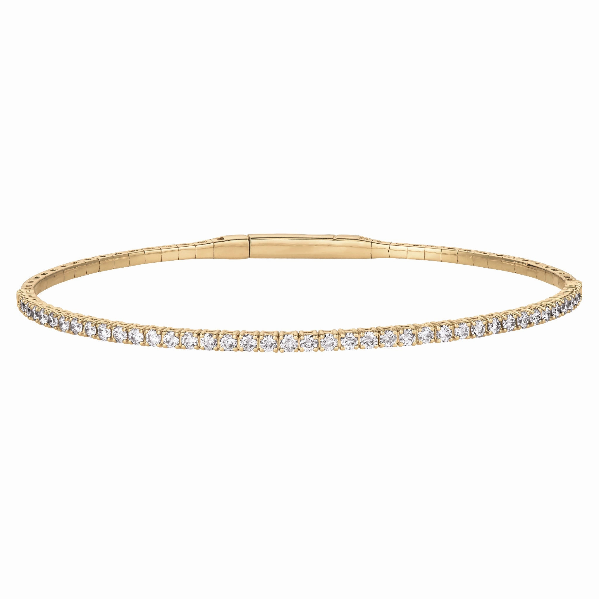 Diamond Tennis Bangle Bracelet Handcrafted Glam Everyday Feature