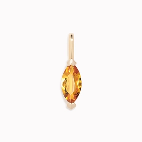 Amazing Present November Birthstone Pendant 14k Gold - Citrine