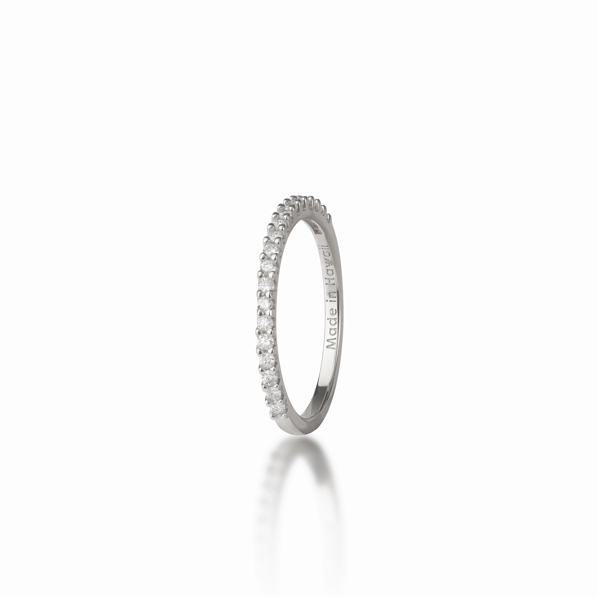 Trendy product Anniversary Ring in White Gold with Diamonds