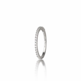 Trendy product Anniversary Ring in White Gold with Diamonds