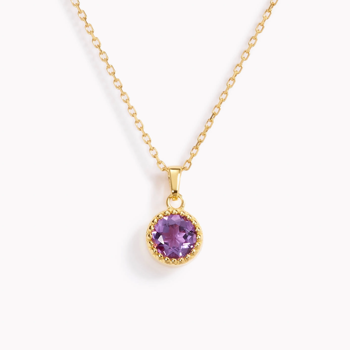 Timeless Appeal February Birthstone Necklace - Amethyst