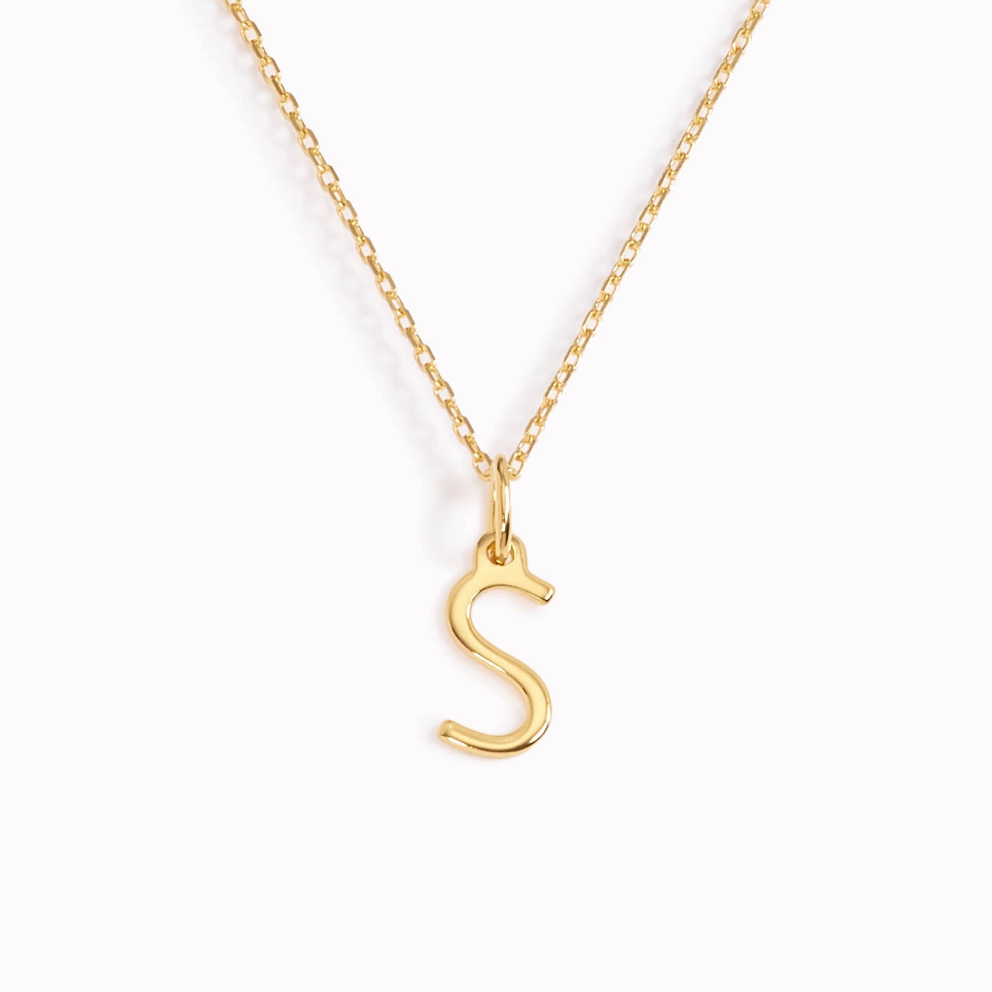 Perfect Piece S Necklace / Gold Initial Necklace