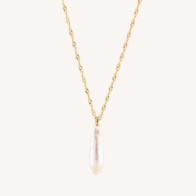 Extendable Piece SIREN PEARL PENDANT NECKLACE
