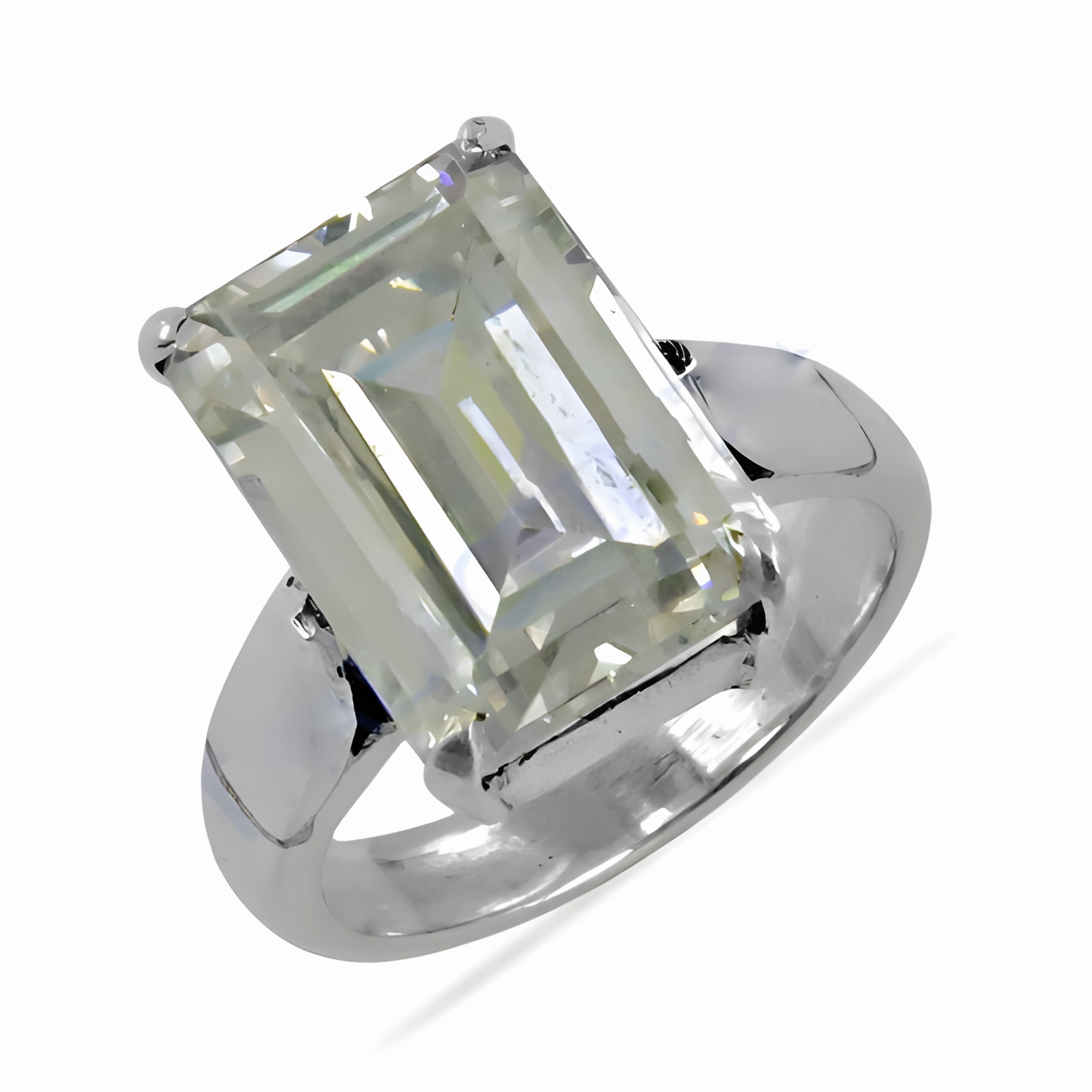 Elegant 925 Sterling Silver Ring with Classy Cubic Zirconia Gemstone - Premium Jewelry Luxury Proportion