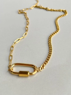 Aglaia Mixed Chain Necklace Effortless Detail Timeless Accent