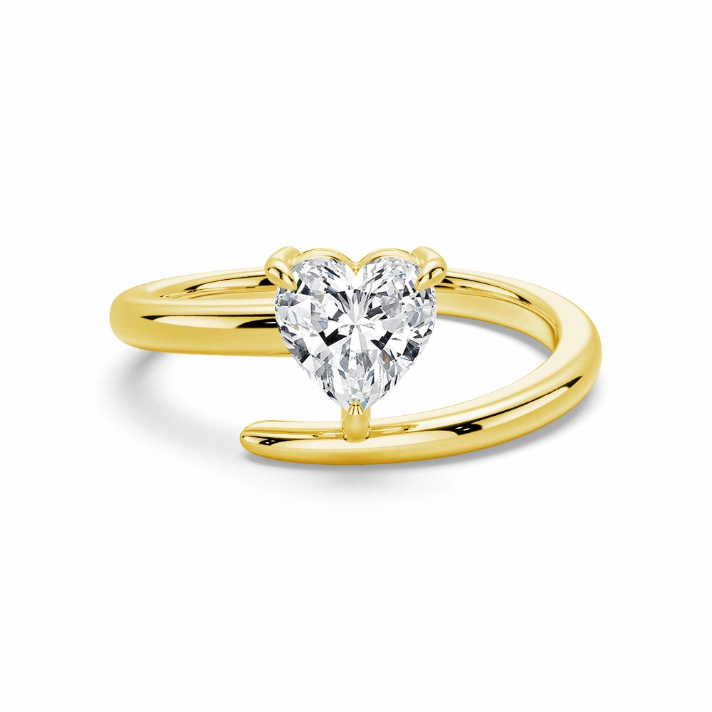 Graceful Craft Festive Set Refined Classic Heart Shaped Lab Grown Diamond Promise Ring