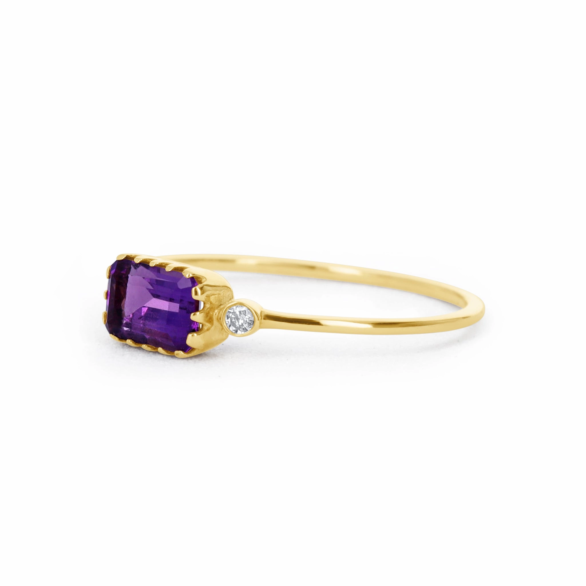 Allure Sparkle East West Amethyst Ring