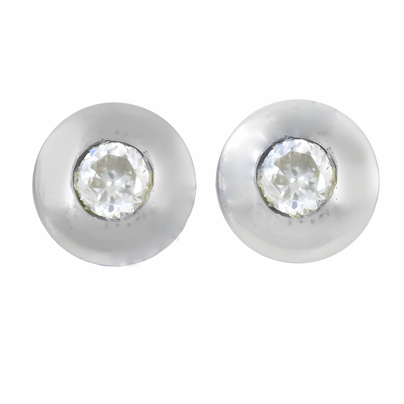 Elegant CZ Silver Earrings - Simple & Charming Jewelry Refined Vibe Safe Accessory