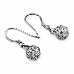 Elegant Fashionable Cubic Zirconia Gemstone Silver Earrings Timeless Accent Avant-Garde Accessory