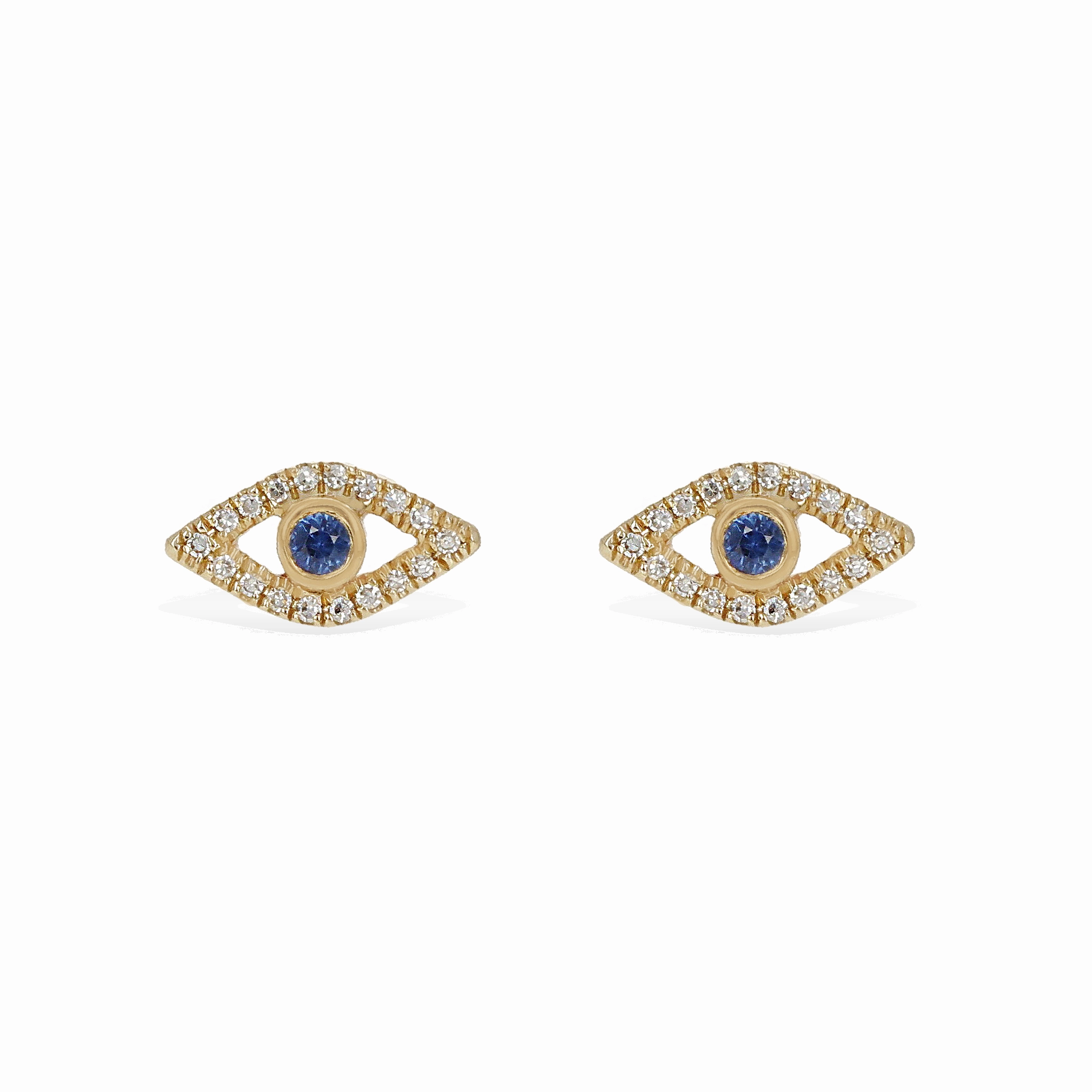 Charming Gifts Stylish Accessory Diamond Evil Eye Studs