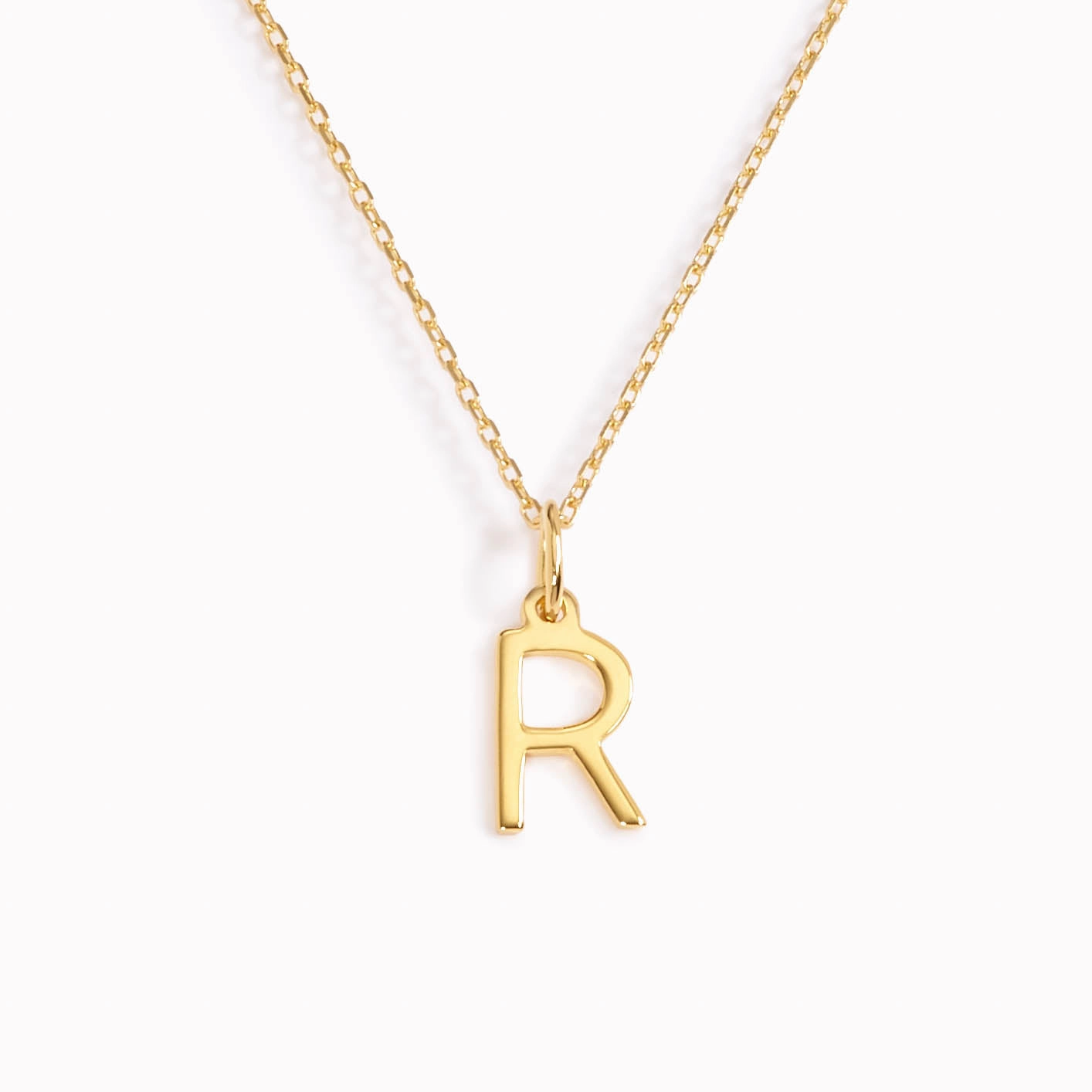 Group Piece Elegant Choice R Necklace / Gold Initial Necklace