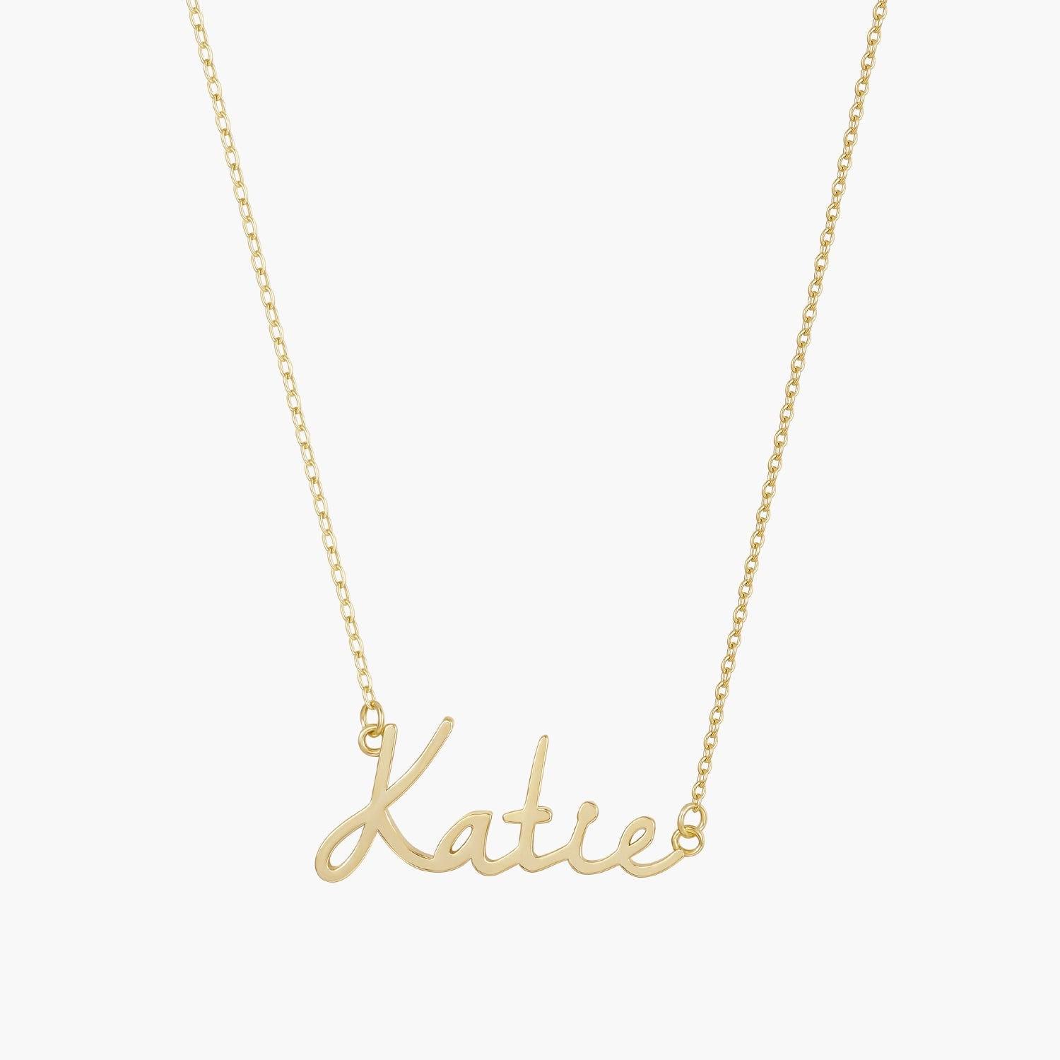 Opulent Look Personalized Script Name Necklace