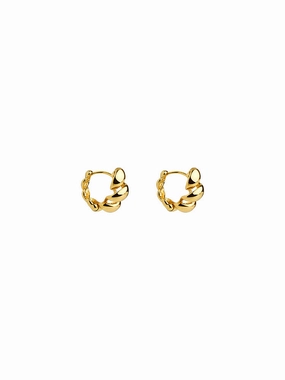 Petra Twisted Croissant Hoops High-Quality Detail Premium Style