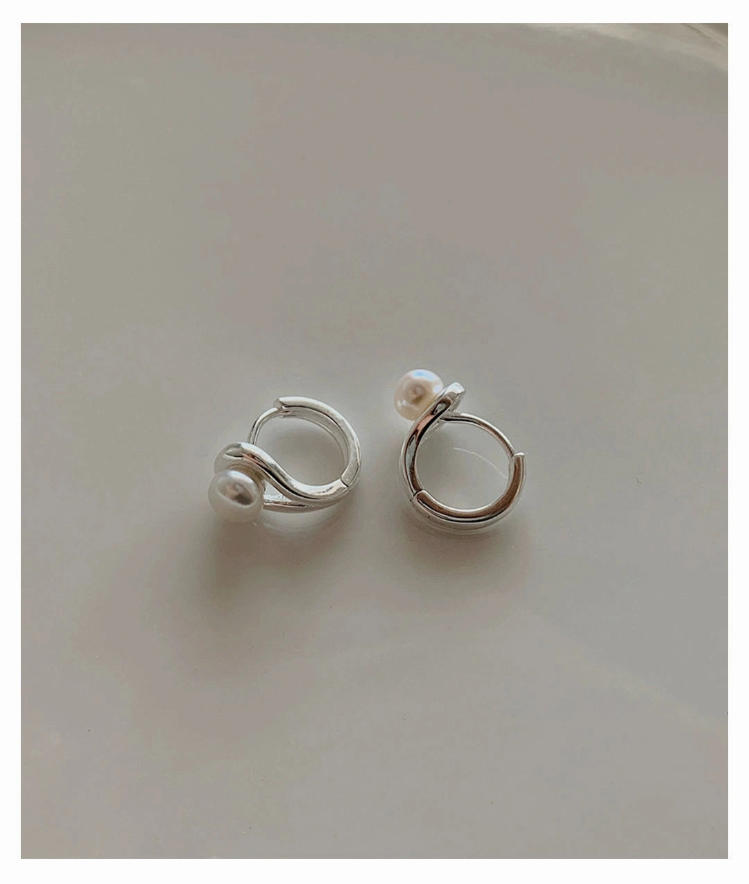 Endless Pearl Huggie Hoop Gold/Silver Business Adornment