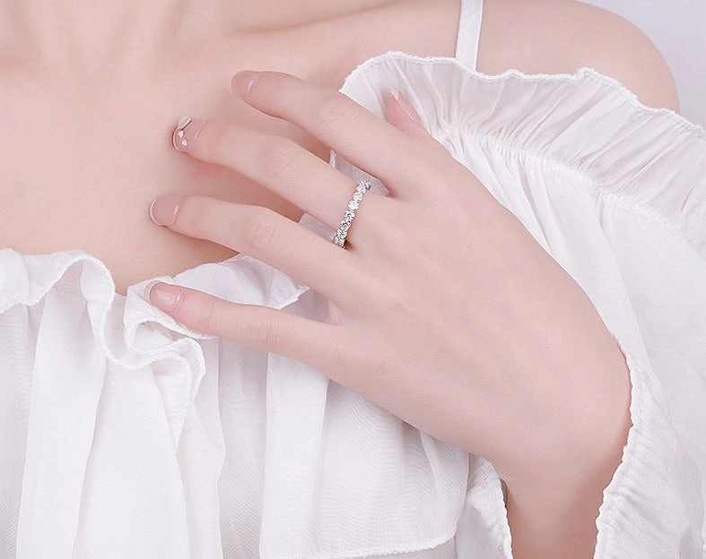 2.2 Carat Full Diamond Ring Band | S925 | Moissanite Night Out