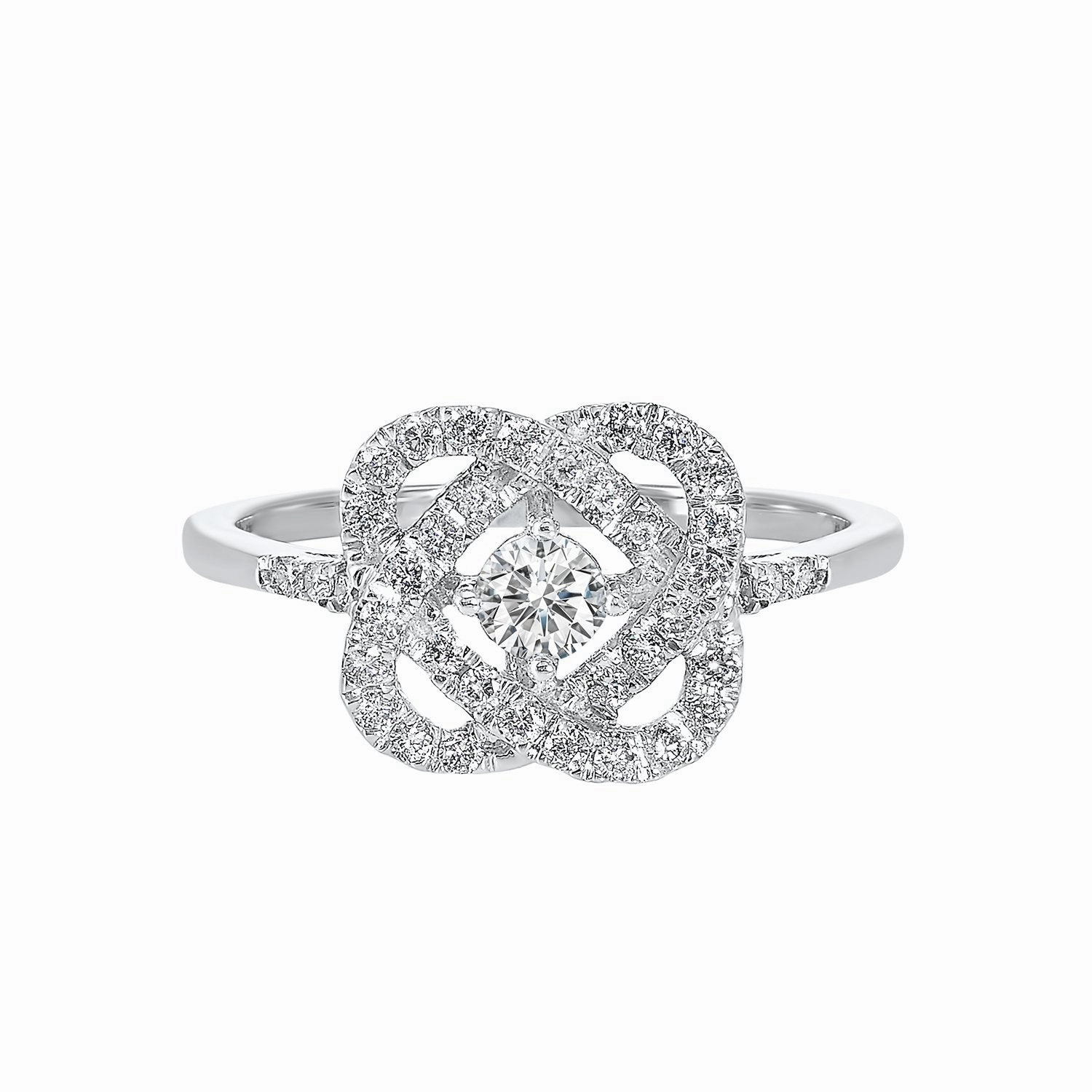 Love's Crossing Diamond 1/2 Cttw Ring 14K White Gold Everyday Chic